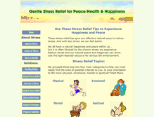 Tablet Screenshot of gentle-stress-relief.com